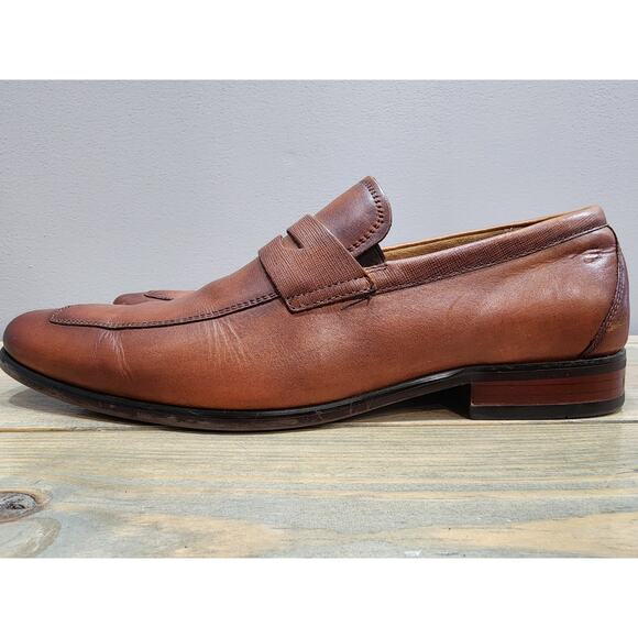 Florsheim Men's Moc Toe Penny Loafer Men's Slip On Size 9.5D - Picture 5 of 9